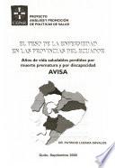 El peso de la enfermedad en las provincias del Ecuador