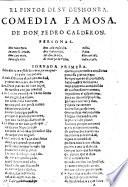 El pintor de su deshonra: comedia famosa