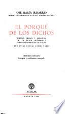El porqué de los dichos
