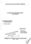 El proceso de industrialización ecuatoriano