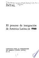 El proceso de integración de América Latina en 1980
