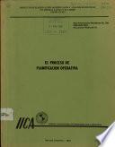 el proceso de planificacion operativa
