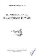 El prólogo en el Renacimiento espanõl