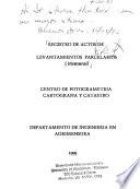El registro de actos de levantamientos parcelarios