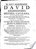 El rey penitente David arrepentido