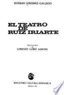 El teatro de Ruiz Iriarte