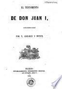El testamento de Don Juan I