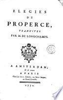 Elegies de Properce