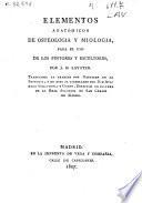 Elementos anatómicos de osteologia y miologia para el uso de los pintores y escultores