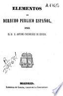 Elementos de derecho público español