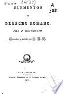 Elementos de derecho romano