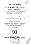 Elementos de historia universal antigua y moderna
