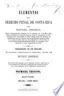 Elementos del derecho penal de Costa-Rica