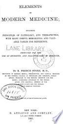 Elements of modern medicine