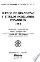 Elenco de grandezas y títulos nobiliarios españoles