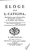 Éloge de L. Catilina,