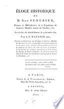 Eloge historique de M. Jean Senebier