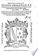 Emblemas morales de Don S. de Covarrubias Orozco, etc