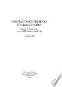 Emigrazione e presenza italiana in Cuba