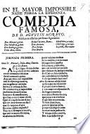 En el mayer impossible nadie pierda la Esperanza. Comedia famosa