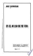 En el ocaso de mi vida