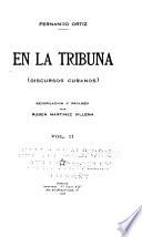 En la tribuna, discursos cubanos