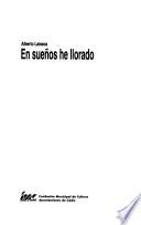 En sueños he llorado