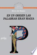 En un origen las palabras eran magia
