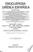 Enciclopedia juridica española ...