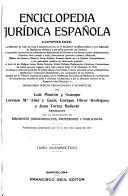 Enciclopedia juridica espan︢ola...
