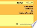 Encuesta continua de mano de obra 1977. Serie 1. Vol. 5. Trimestre 1 de 1977