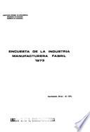 Encuesta de la industria manufacturera fabril