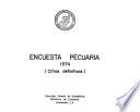 Encuesta pecuaria, 1974