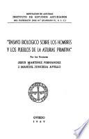 Ensayo biológico sobre los hombres y los pueblos de la Asturias primitiva