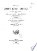 Ensayo de geografia medica y climatologia de la Republica mexicana