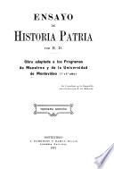 Ensayo de historia patria