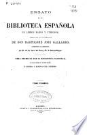 Ensayo de una biblioteca española de libros raros y curiosos