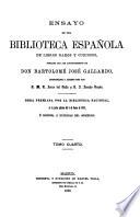 Ensayo de una biblioteca espanola