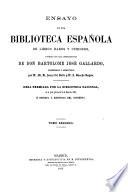Ensayo de una biblioteca espanola