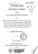 Ensayo histórico-crítico sobre la legislación de Navarra