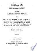 Ensayo historico-critico sobre la Legislacion de Navarra