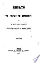 Ensayo sobre los juicios de residencia
