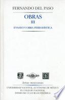 Ensayo y obra periodística
