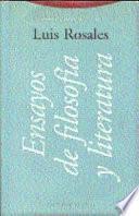 Ensayos de filosofía y literatura
