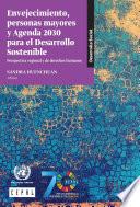 Envejecimiento, personas mayores y Agenda 2030 para el Desarrollo Sostenible