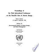 Environmental aspects of atomic energy and waste management