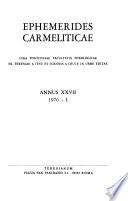 Ephemerides Carmeliticae