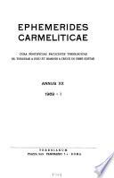 Ephemerides Carmeliticae