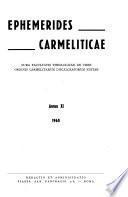 Ephemerides Carmeliticae