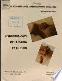 Epidemiologia de la Rabia en El Peru